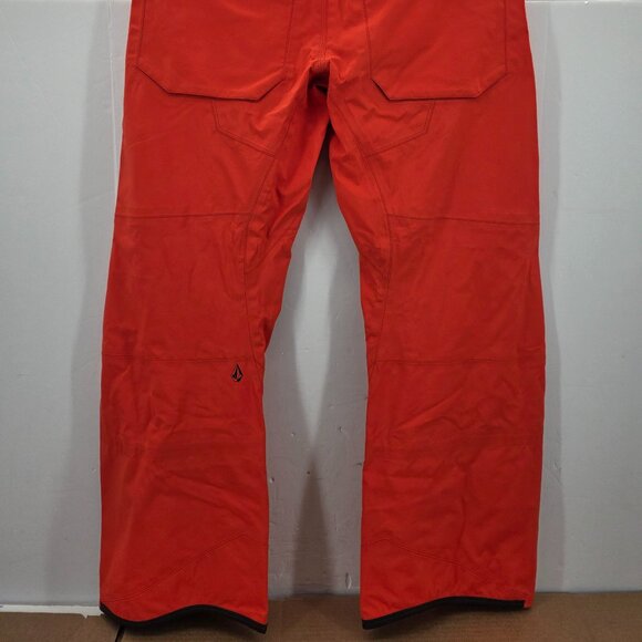 Volcom Baldface Guide Gore-Tex Snowboard Pants Medium Orange Ski Vents Outdoor - Picture 16 of 16
